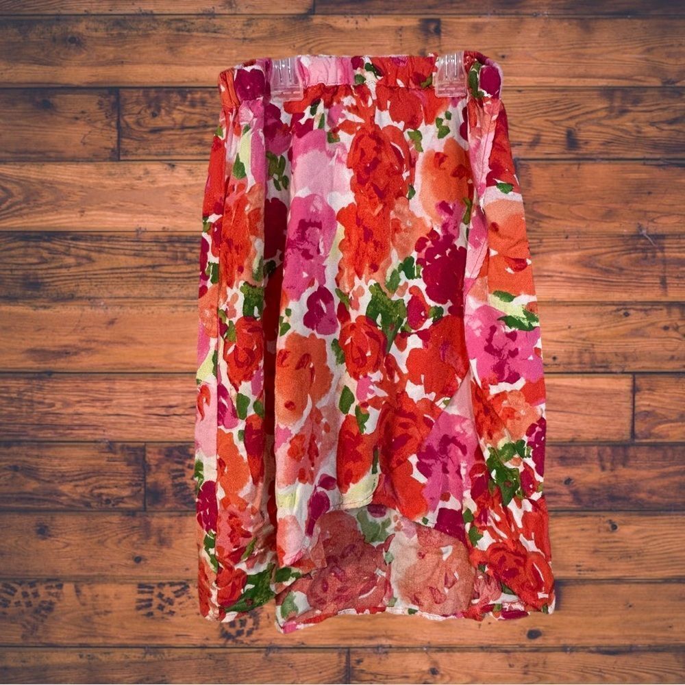 5 for $25🔥PLACE Rose Print Highlow Skirt Size 7/8